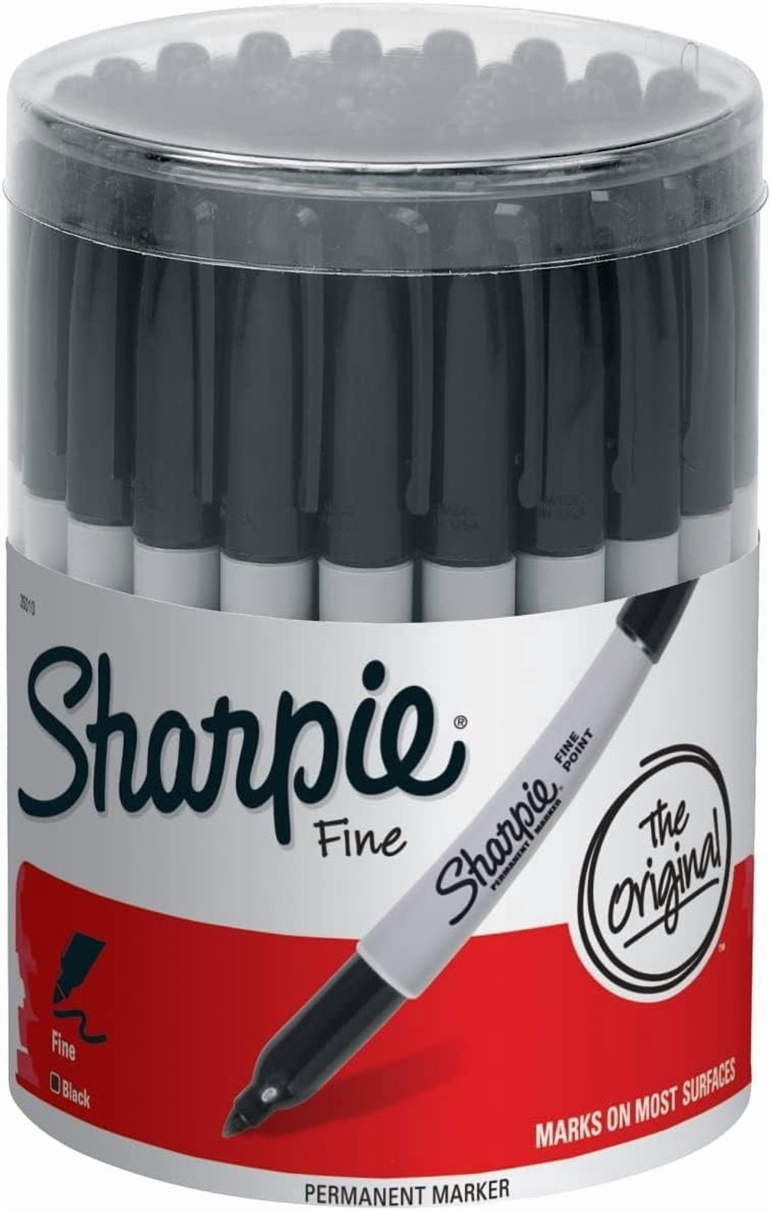 Sharpie Permanent Marker Fine Point - Black Ink - 36 Count