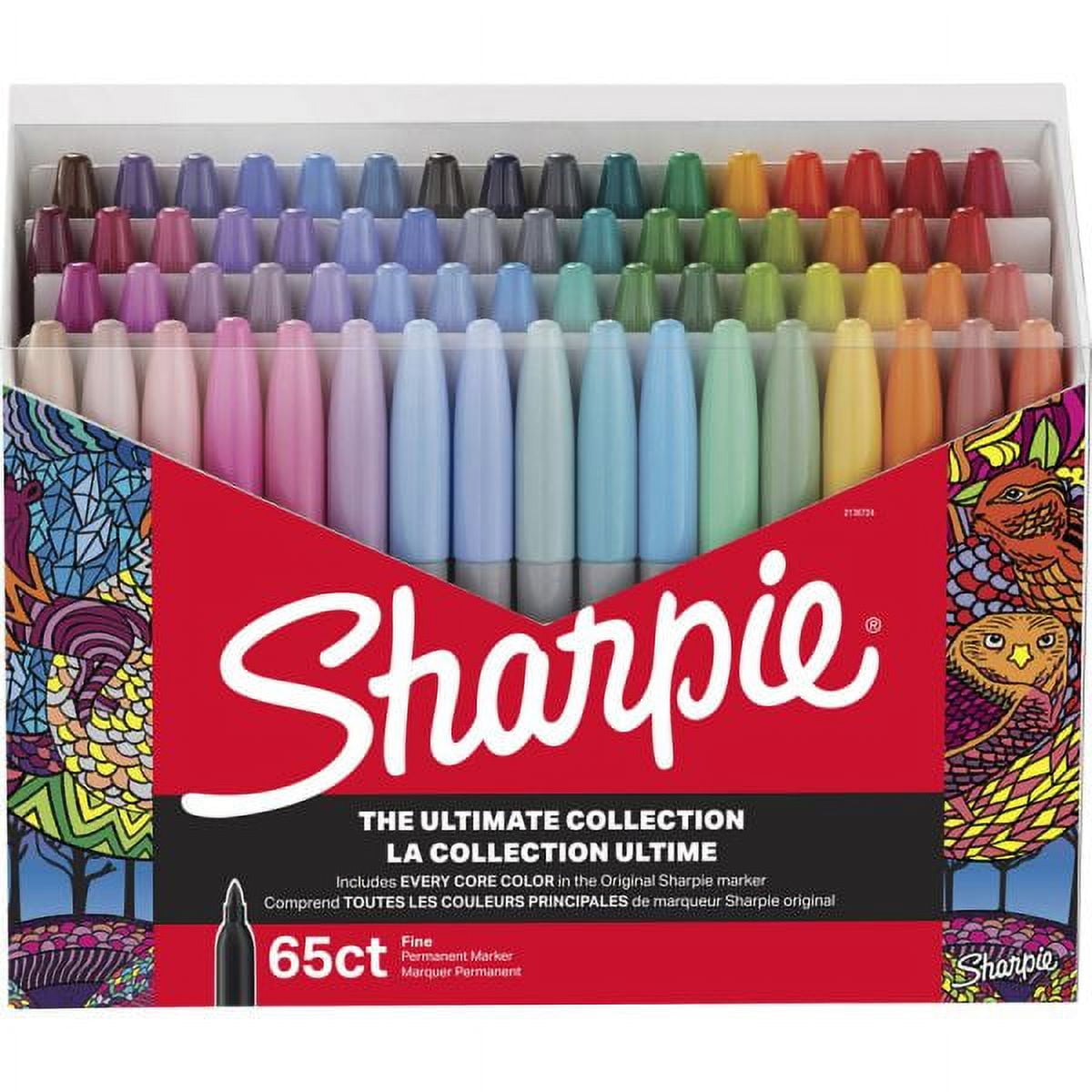 SHARPIE Permanent Markers Ultimate Collection, Fine Point, Assorted Colors,  65 Count 