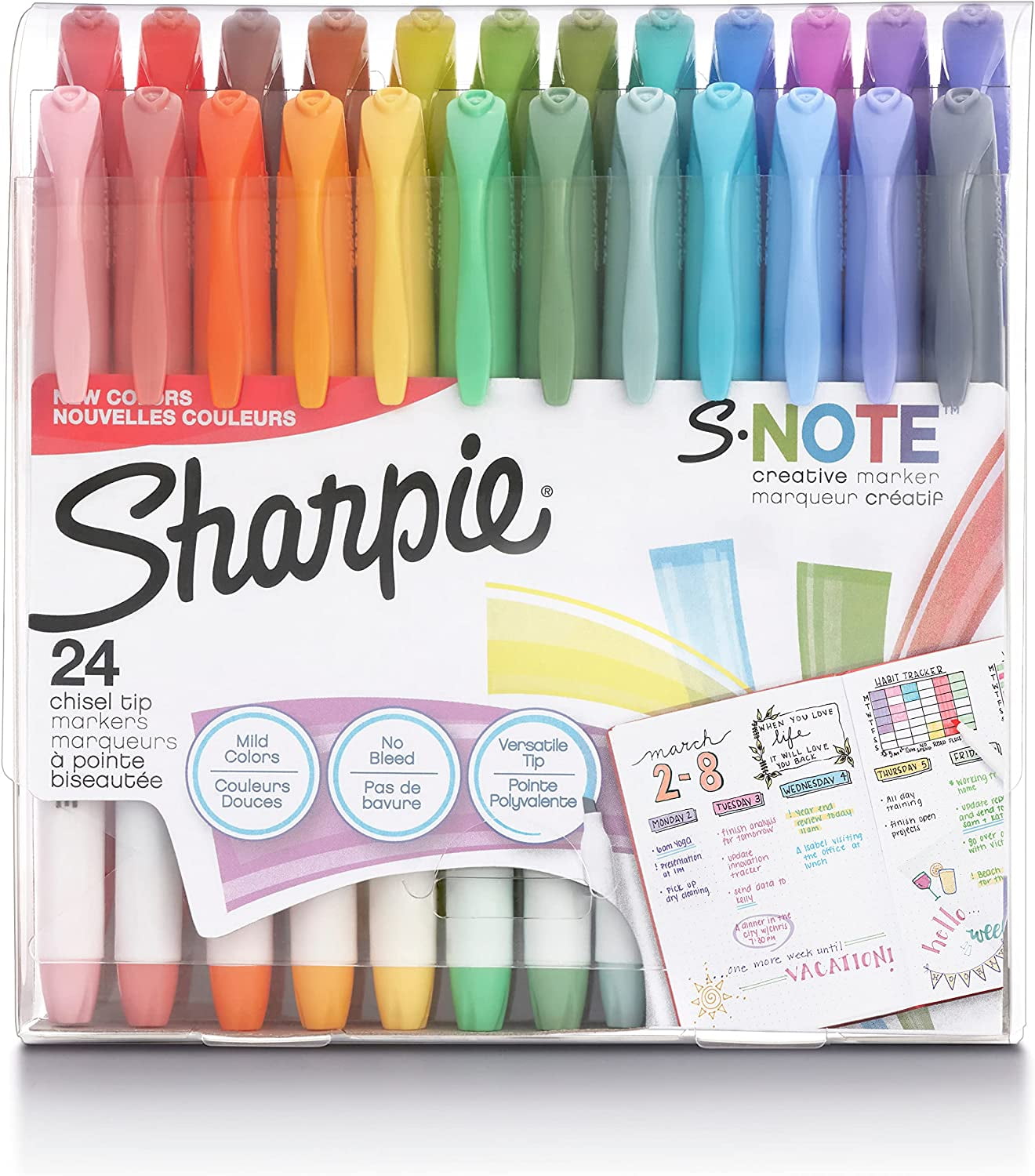 SHARPIE SNote Creative Markers, Pastel Highlighters, Art Marker Set
