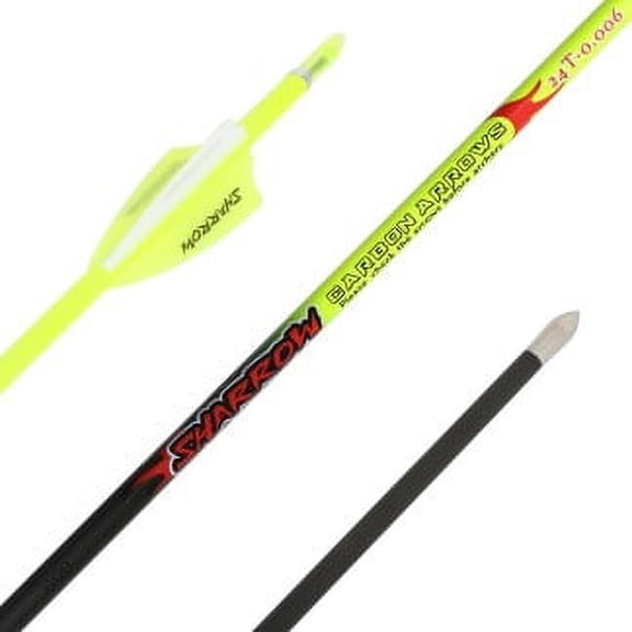 SHARROW 32" 24T Pure Carbon Arrow Spine 400-1000 I04.2mm Recurve Bow Hunting(12 Pack)