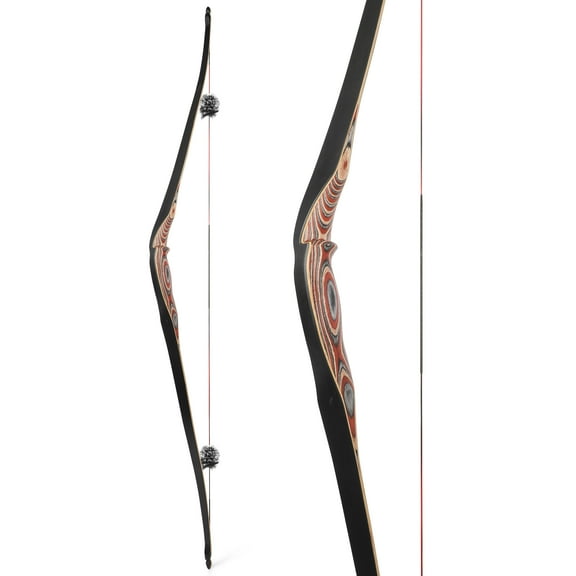 SHARROW 58" Handmade Traditional Triangle Longbow Hybrid Longbow 20-55 lbs