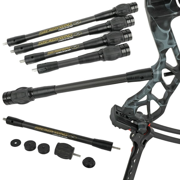 SHARROW 6" 8" 10" 12" 15"Archery Bow Stabilizer 3K Carbon Balance Bar Weight Hunting Rod