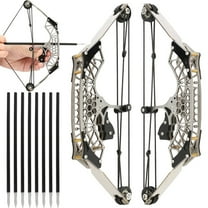 SHARROW 7.9" Mini Compound Bow Kit Arrows Target Shooting Archery Toy Gift Pocket Bow