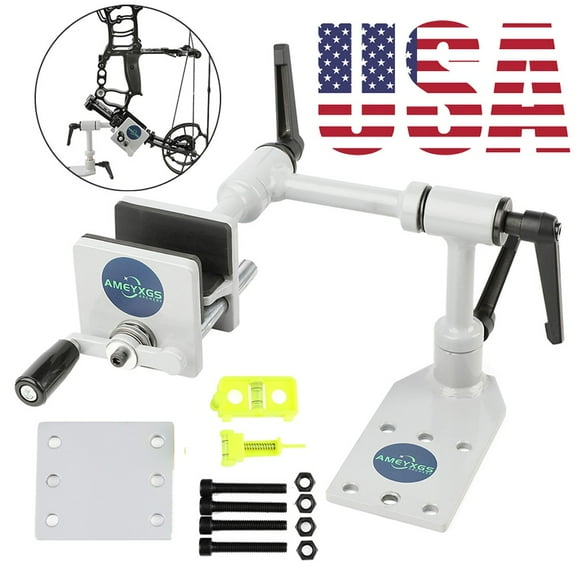 SHARROW Archery Bow Level Stand 360 Adjustable Recurve Compound Vise Maintenance Tool
