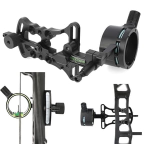 AMEYXGS Compound Bow Sight 1 Pin .019" Micro Adjustable LED Light Archery Hunting Target