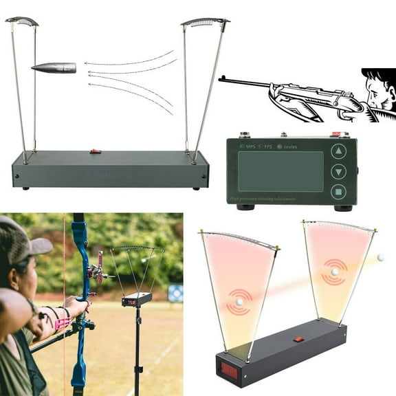 SHARROW Shooting Chronograph 4-6500FPS Ball Bullet Measure Bow Arrow Velocity Tester