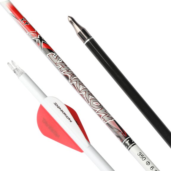 SHARROW XT 32 inch Pure Carbon Arrows ID6.2 SP300-800 Recurve Bow Compound Bow(12 Pack)
