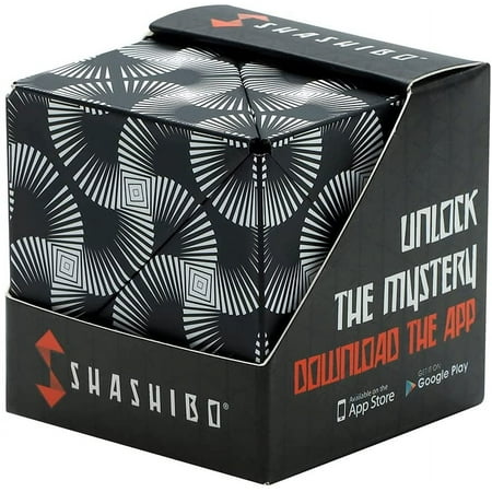 SHASHIBO Magnetic Fidget Cube That Transforms Into Over 70 Shapes, Optical Illusion, 1 Pack