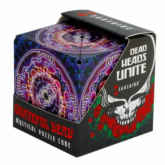 SHASHIBO Magnetic Fidget Cube That Transforms Into Over 70 Shapes, Grateful Dead Haight Ashbury, 1 Pack