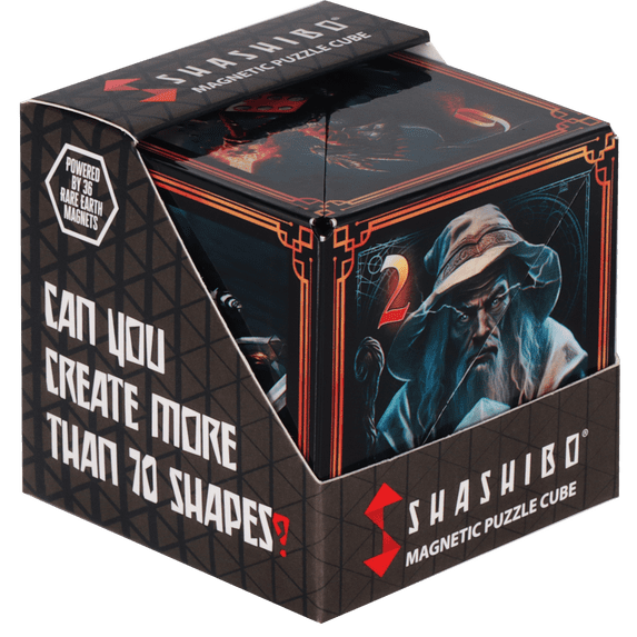 SHASHIBO Shape Shifting Box - STEM Magnetic Fidget Cube That Transforms Into Over 70 Shapes, Tales of Ovirnia, 1 Pack