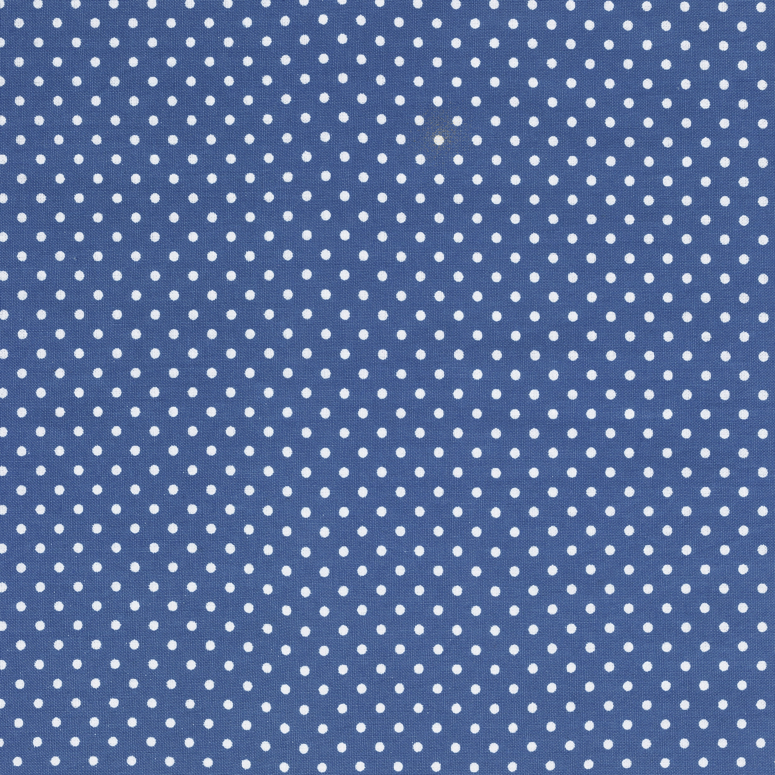 SHASON TEXTILE (3 Yards cut) 100% COTTON PRINT QUILTING FABRIC, SOFT BLUE / WHITE SMALL DOTS.