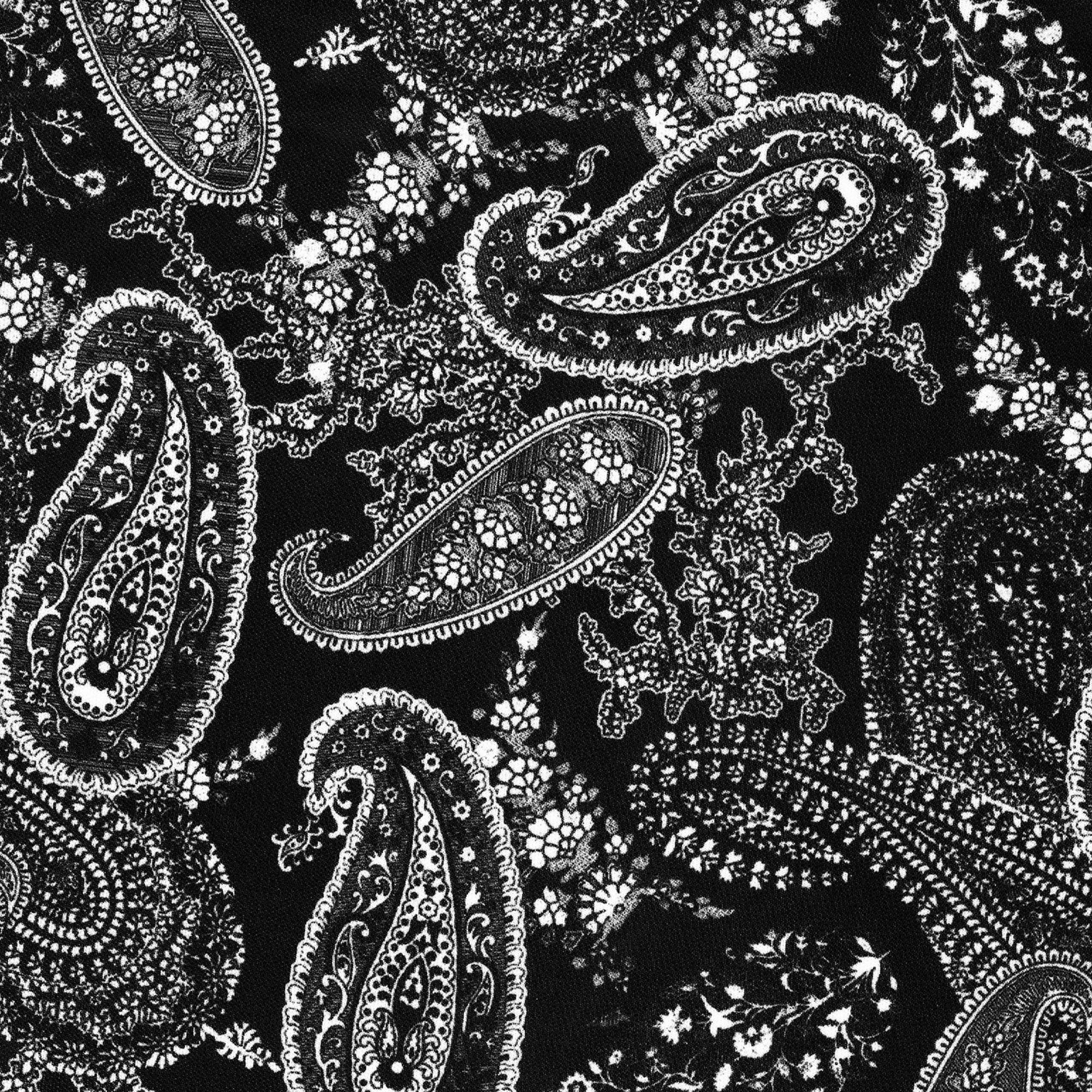 SHASON TEXTILE (3 Yards cut) POLY KNIT PAISLEY BANDANA PRINT