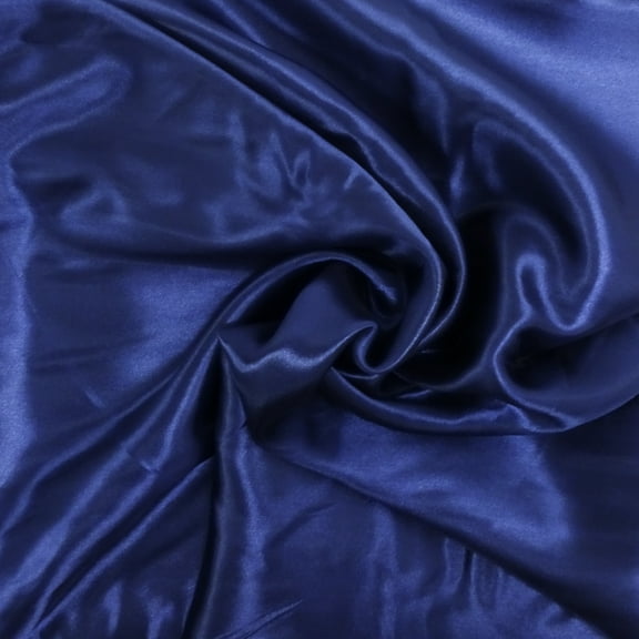 SHASON TEXTILE (3 Yards cut) SPECIAL OCCASION COSTUME SATIN, NAVY, Available In Multiple Colors