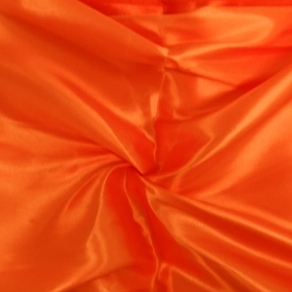 SHASON TEXTILE (3 Yards cut) SPECIAL OCCASION COSTUME SATIN, ORANGE, Available In Multiple Colors