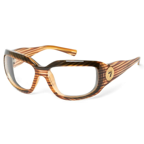 SHASTA Blue Light Blocking Computer Glasses, 100% UVA + UVB Protection, Brown Striped Tortoise Frame/BlueByrd Yellow Computer Lenses