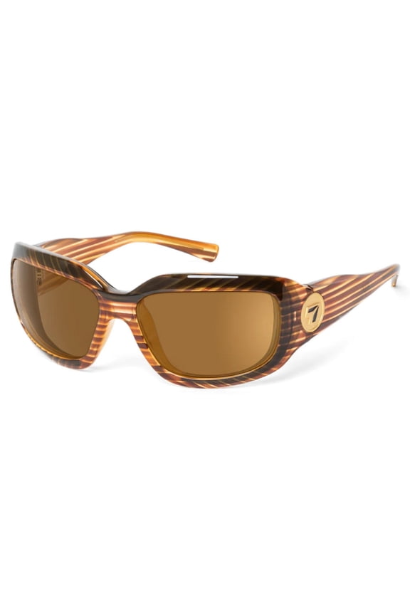 SHASTA Wind Blocking Padded Foam Sunglasses for Outdoors, 100% UVA + UVB Protection, Brown Striped Tortoise Frame/Sharpview Gray Lens