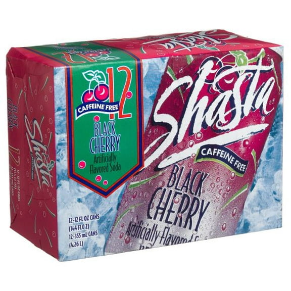 Shasta Black Cherry Soda, 12 Fl Oz (pack of 12)