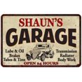 thumbnail image 1 of SHAUN'S Garage Man Cave Metal Sign Decor 8x12 208120014330, 1 of 1