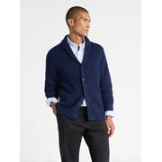 Free Assembly Men's Shawl Collar Cardigan Sweater, Sizes XS-3XL