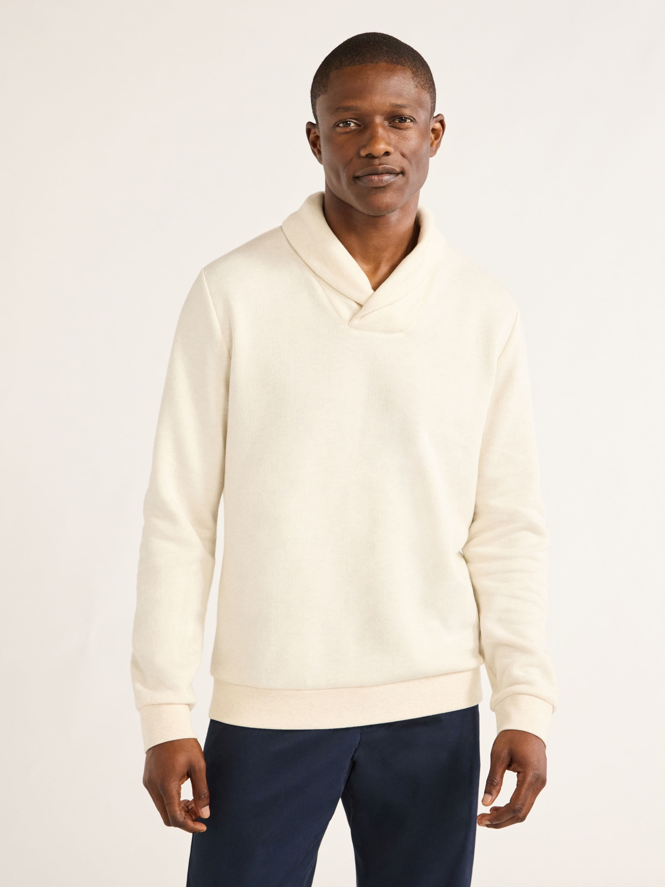shawl collar pullover men