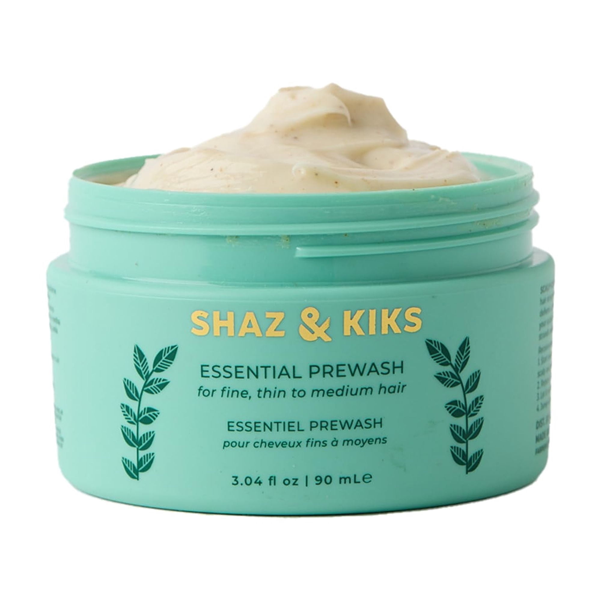 SHAZ & KIKS Essential Prewash Mask for Fine, Thin to Medium Hair | Scalp & Hair Mask Delivering 35+ Essential Nutrients to Build Long-term Health | Stimulate Growth & Thicken Fine Strands, 3.04 oz
