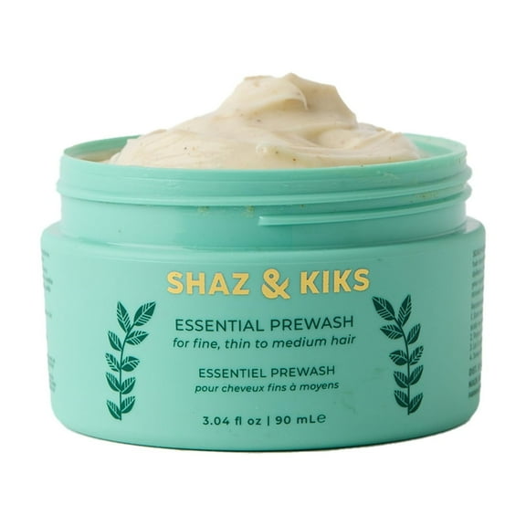 SHAZ & KIKS Essential Prewash Mask for Fine, Thin to Medium Hair | Scalp & Hair Mask Delivering 35  Essential Nutrients to Build Long-term Health | Stimulate Growth & Thicken Fine Strands, 3.04 oz