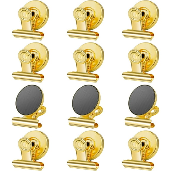 SHBOTO 6 Pack Magnetic Clips for Fridge, Refrigerator Magnets Clips Magnetic Clips Heavy Duty, Strong Fridge Magnet Clips for Fridge, Whiteboard, Office, School, Kitchen