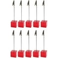 thumbnail image 1 of ‎SHBOTO  Resin Cube Base Note Clip, Alligator Clip Card Table Stand Holder for Wedding Party or Meeting Displaying Alligator Clip Note Holder Pack of 10, 1 of 10