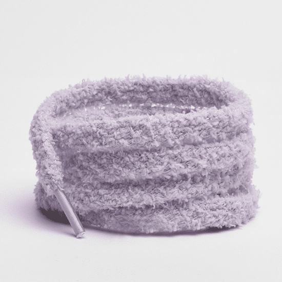 SHBOTO Round Fuzzy Shoe Laces: Soft Plush Sneakers Shoelaces - 2 Pair