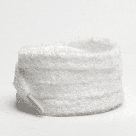 SHBOTO Round Fuzzy Shoe Laces: Soft Plush Sneakers Shoelaces - 2 Pair