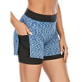 thumbnail image 1 of SHCKE 2 in 1 Women Running Shorts Double Layer Athletic Yoga Shorts with Pocket, 1 of 6
