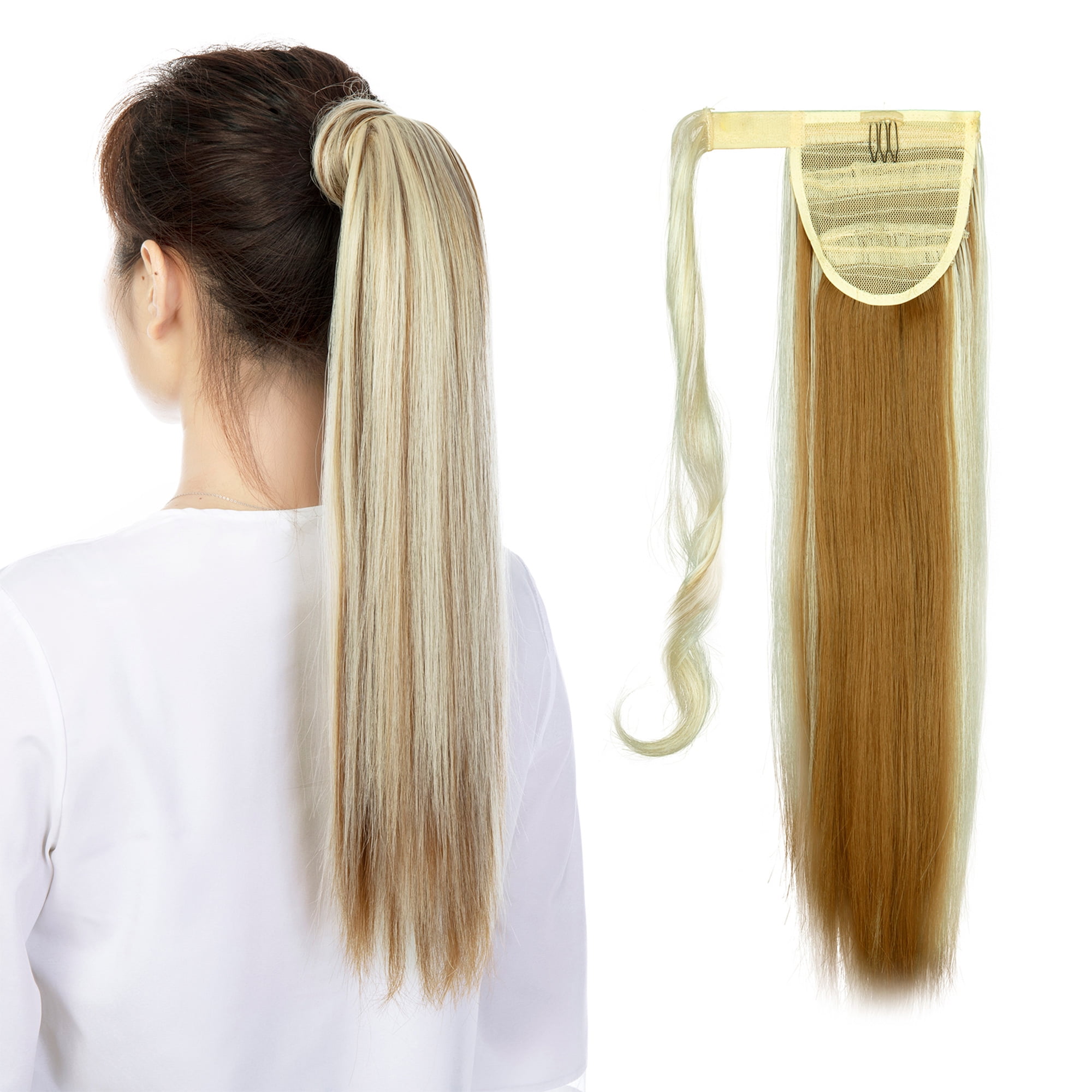 SHCKE 20/22 Inch Wrap Around Ponytail Extension Curly  display picture 3