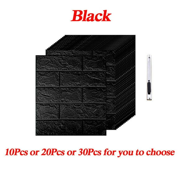 SHCKE 3D Brick Wallpaper Self Adhesive Waterproof Foam Faux Brick Peel and Stick 3D Wallpaper for Living Room, Bedroom, Laundry, Kitchen, Fireplace, TV Wall Decoration