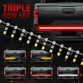 thumbnail image 1 of SHCKE 60 Inch Triple Row LED Tailgate Light Bar Truck Tailgate Light Bar Full Function Red Brake White Reversing Amber Turn Signal, 1 of 6
