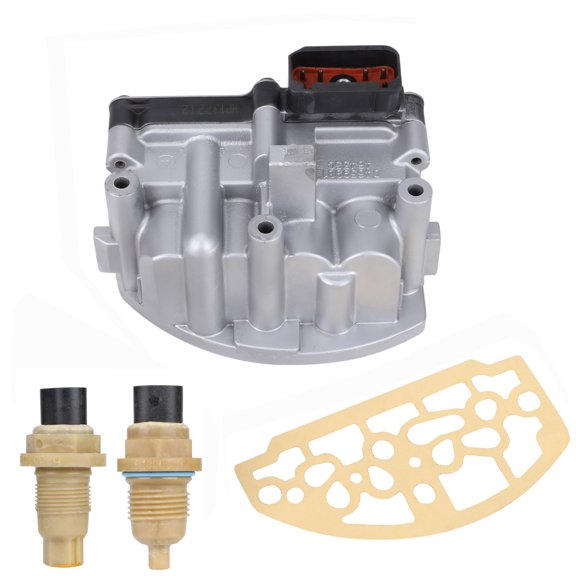 SHCKE A604 Remanufacture Automatic Transmission Shift Control Solenoid Block Pack with Gasket & Input & Output Speed Sensor Replaces 5140429AA 5015646AB