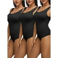 thumbnail image 1 of SHCKE Body Shaper for Women One Piece Jumpsuit Tops U Neck Bodysuit Seamless Body Shaper Slimming One Piece Bodysuit for Women Sleeveless Seamless Thong Body Shaper, 1/3 PACK, 1 of 8