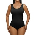 thumbnail image 1 of SHCKE Body Shaper for Women One Piece Jumpsuit Tops U Neck Bodysuit Seamless Body Shaper Slimming One Piece Bodysuit for Women Sleeveless Seamless Thong Body Shaper, 1/3 PACK, 1 of 8