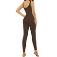 thumbnail image 1 of SHCKE Bodysuit One-piece Yoga Jumpsuit Women Long Pants Romper Butt Lifter Body Slimming Top Compression Tank Slimming Bodysuits Tank Tops Full Body Long Pants, 1 of 1