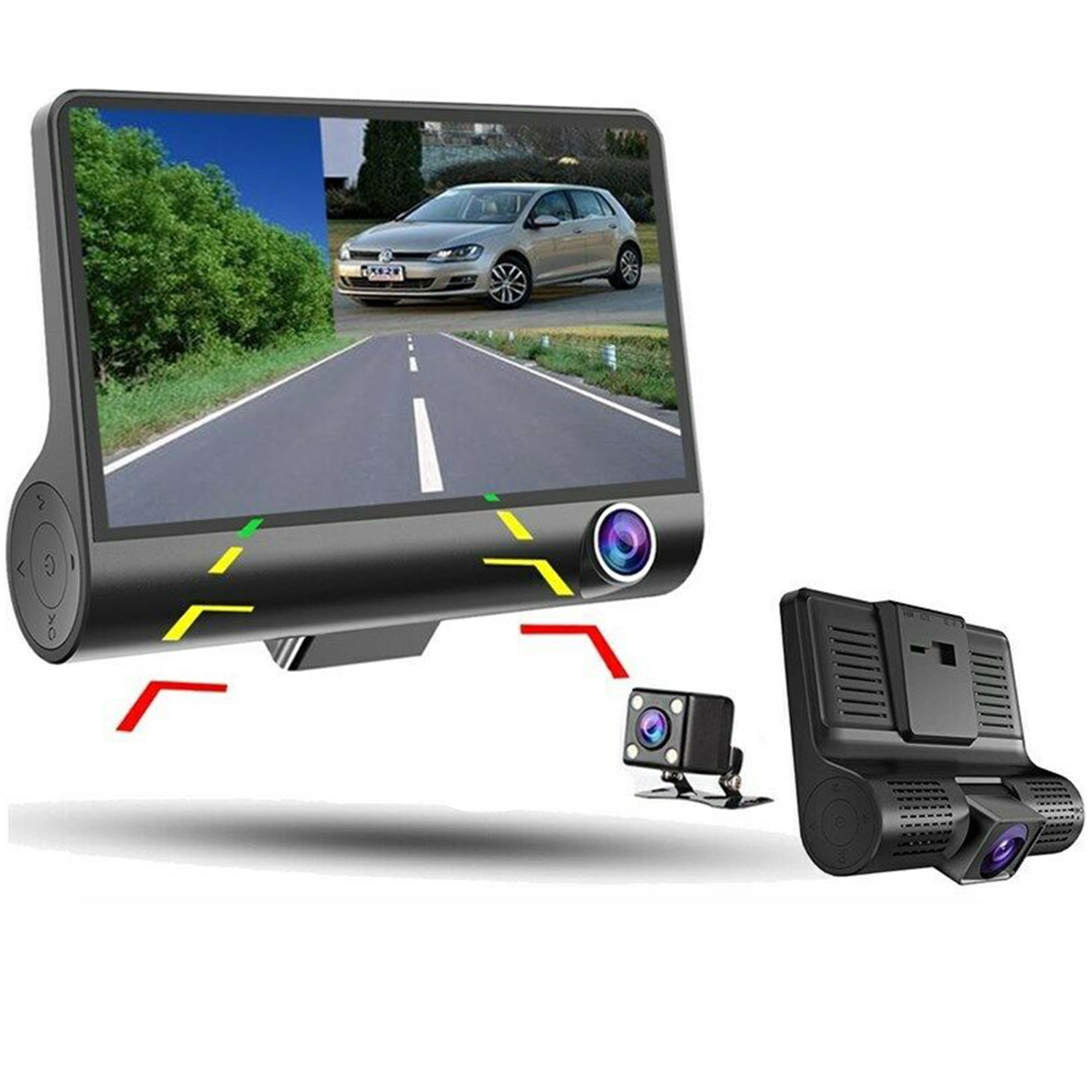 SHCKE Car Dash Cam Front and Inside Video Recorder Rear Camera Dual ...
