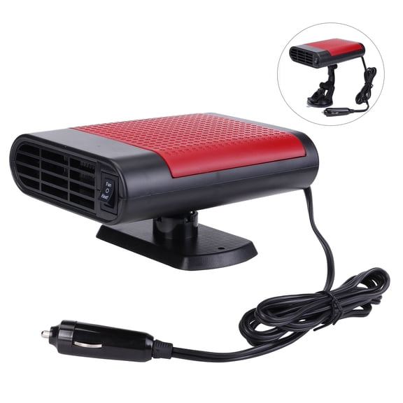 SHCKE Car Heater, 12V Car Defroster Fan 2 in 1 Heating/Cooling Fan Windshield Defogger Defroster Plug in Cigarette Lighter Defroster