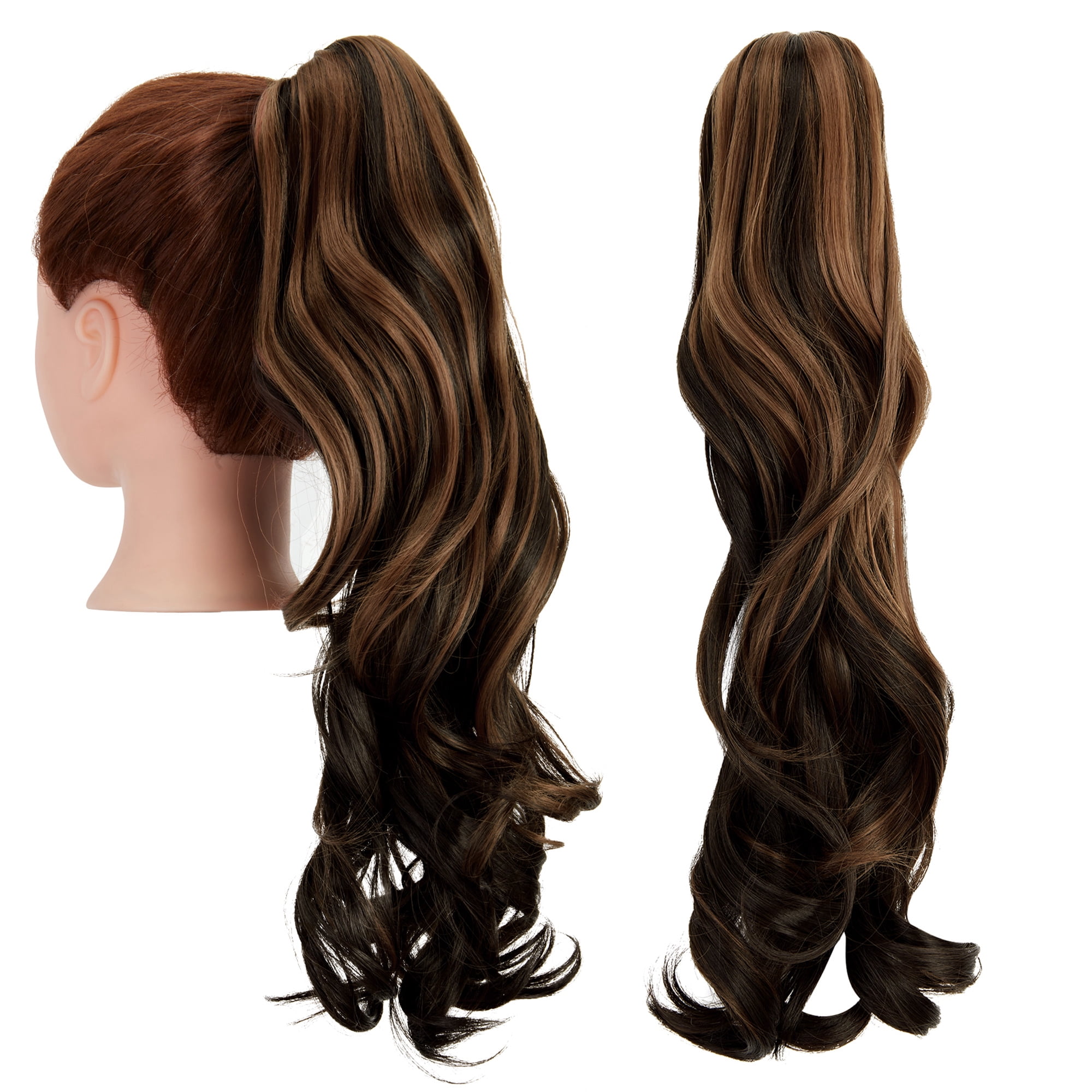 Claw Clip Ponytail Extension 18Inch Ponytail Extension Brown Black Wavy Curly Cl Amazon.com : BARSDAR Claw Clip Ponytail Extension - 18 Inch  main image 2