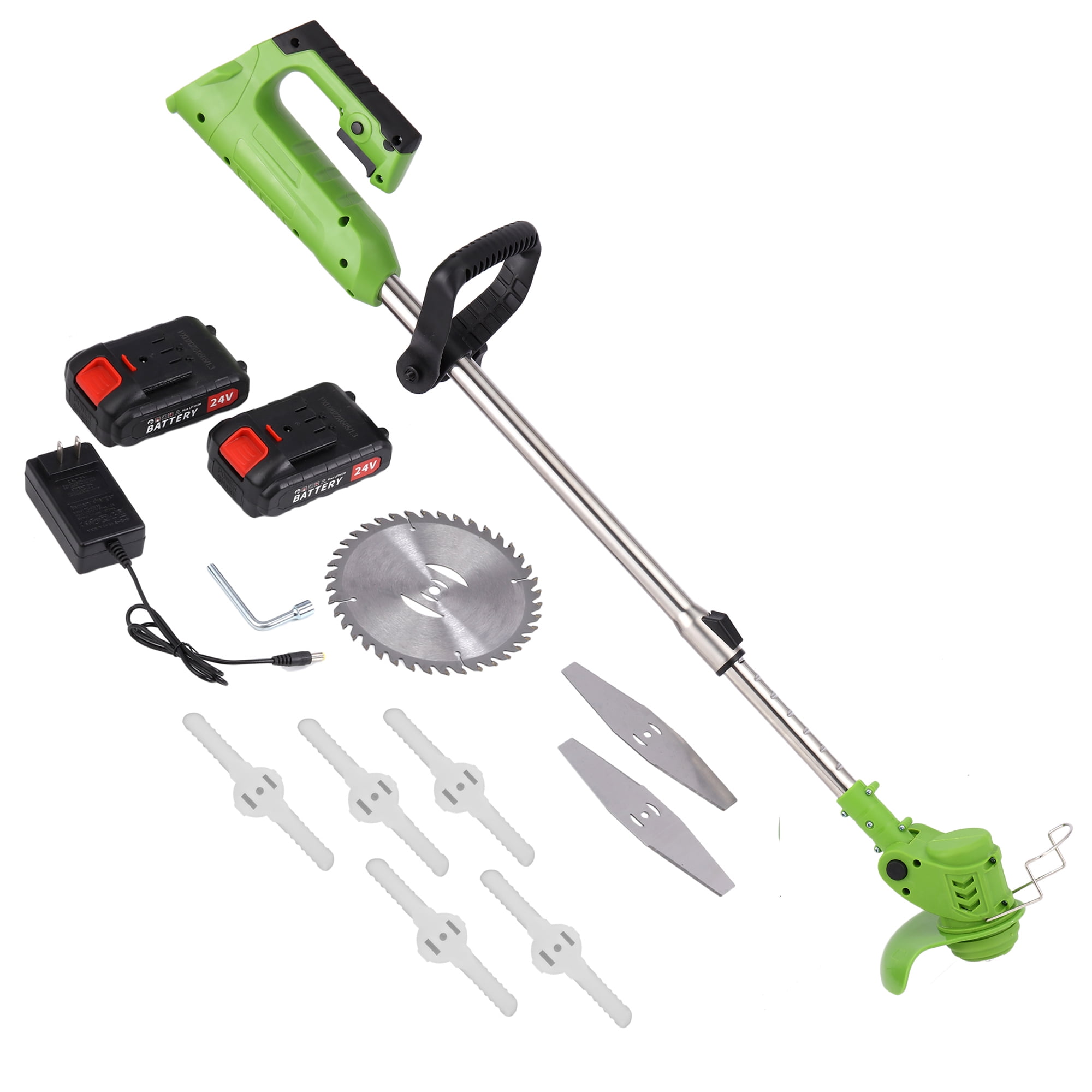 SHCKE Electric Cordless Weed Eater Battery Powered Grass Trimmer