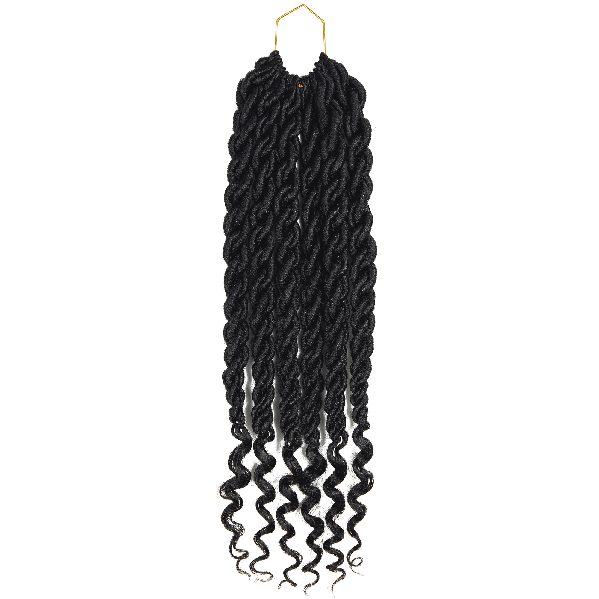 SHCKE Faux Curly Crochet Hair 20 Inch Afro Locs Crochet Hair Fluffy ...