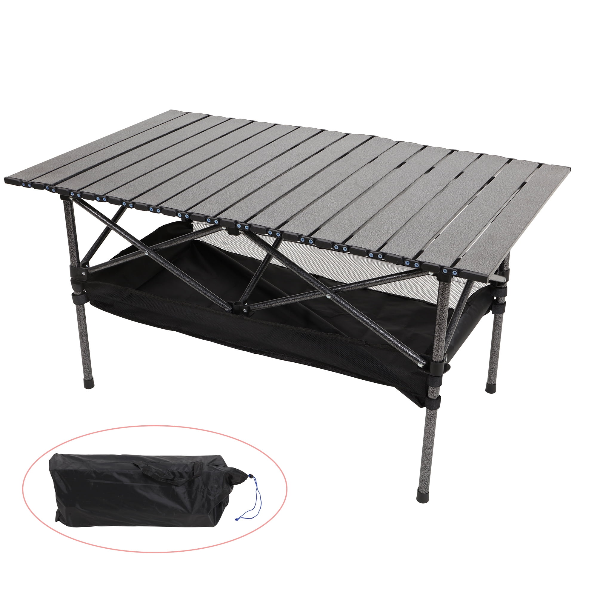 SHCKE Foldable Camping Table Roll Up Portable Camping Table Portable