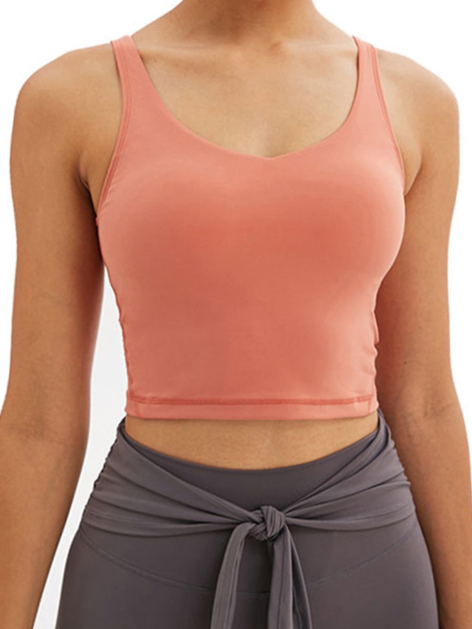 SHCKE High Support Yoga Sports Bra For Women Longline Padded Bra
