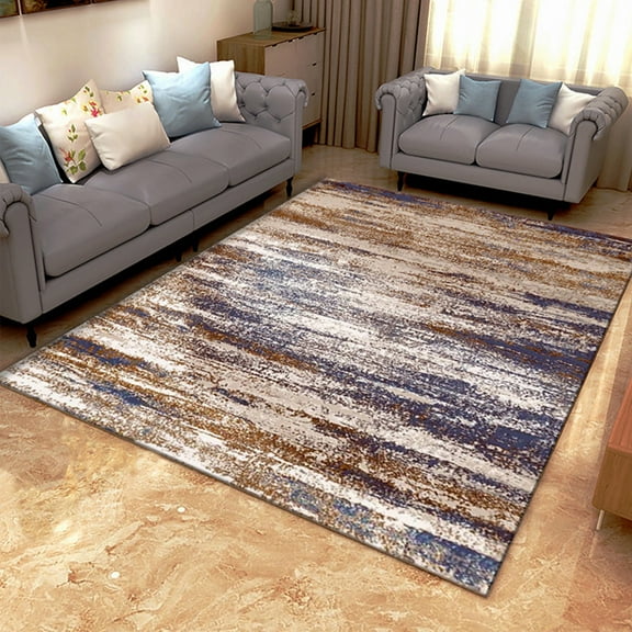 SHCKE Indoor Area Rug Art Decor Living Room Carpet Abstract Pattern Non-slip Carpet Soft Easy Cleaning Area Rug For Bedroom Living Room Non Shedding