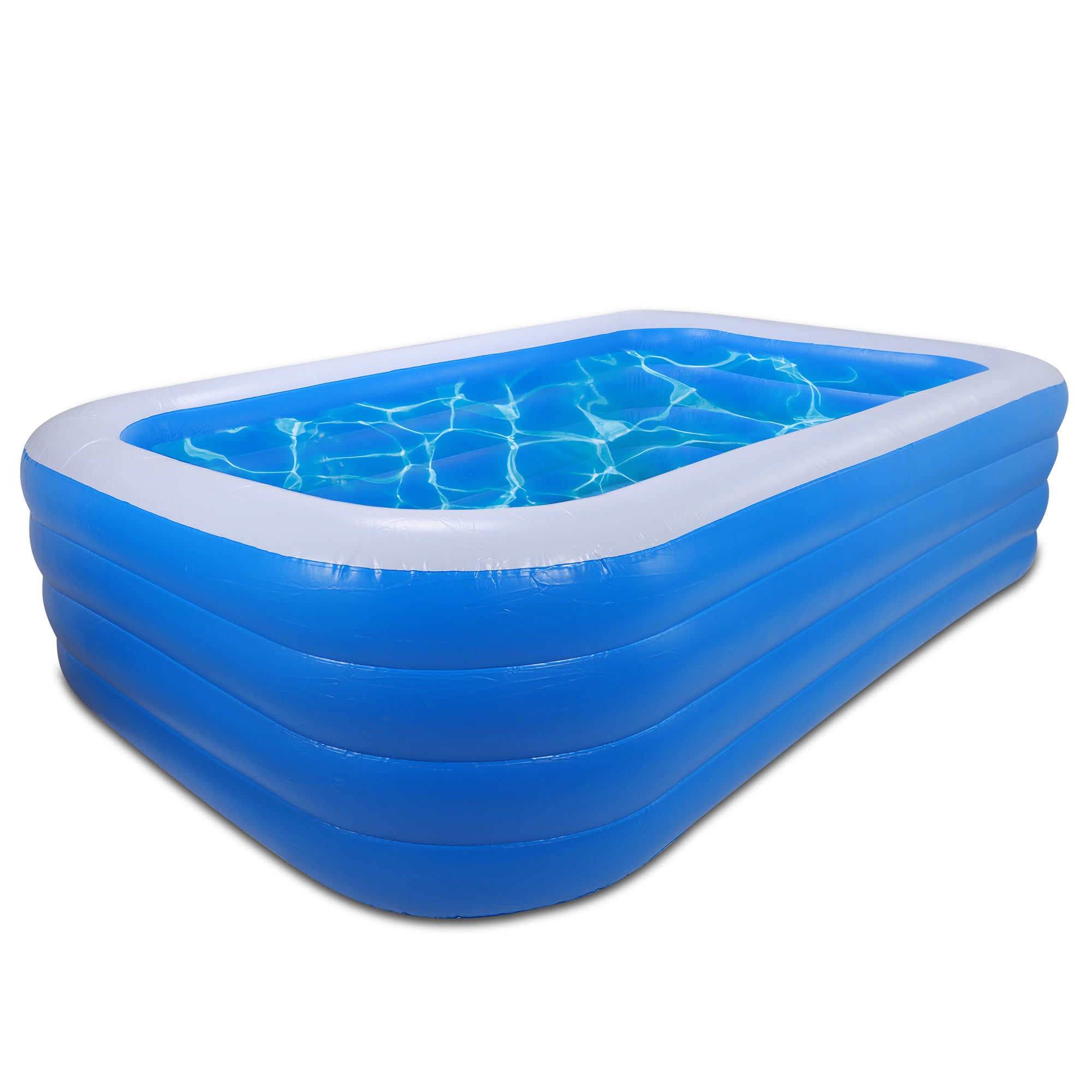 SHCKE Inflatable Pool Large Inflatable Swimming Pool for Kids, Adult, Durable Thickened Inflatable Family Pool for Backyard,Outdoor Family Pool, Summer Water Party, Kids, Outdoor, Garden, Backyard