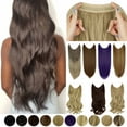 thumbnail image 1 of SHCKE Invisible Wire Hair Extensions 22 Inch Straight Hair Extensions Secure Fish Line Extensions Synthetic Hairpiece with Removable Secure Clips Dark Brown Mix Light Auburn, 1 of 6