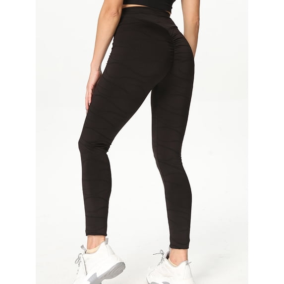 SHCKE Leggings High Waist Anti Cellulite Butt Lifting Yoga Pants Sports Running Workout Tights for Women Training Pants