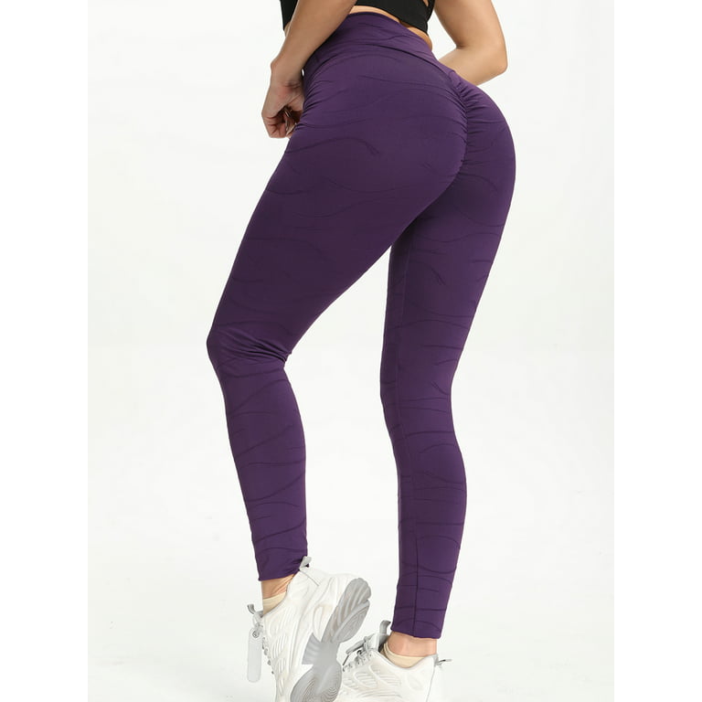 SHCKE Leggings High Waist Anti Cellulite Butt Lifting Yoga Pants Sports  Running Workout Tights for Women Training Pants 